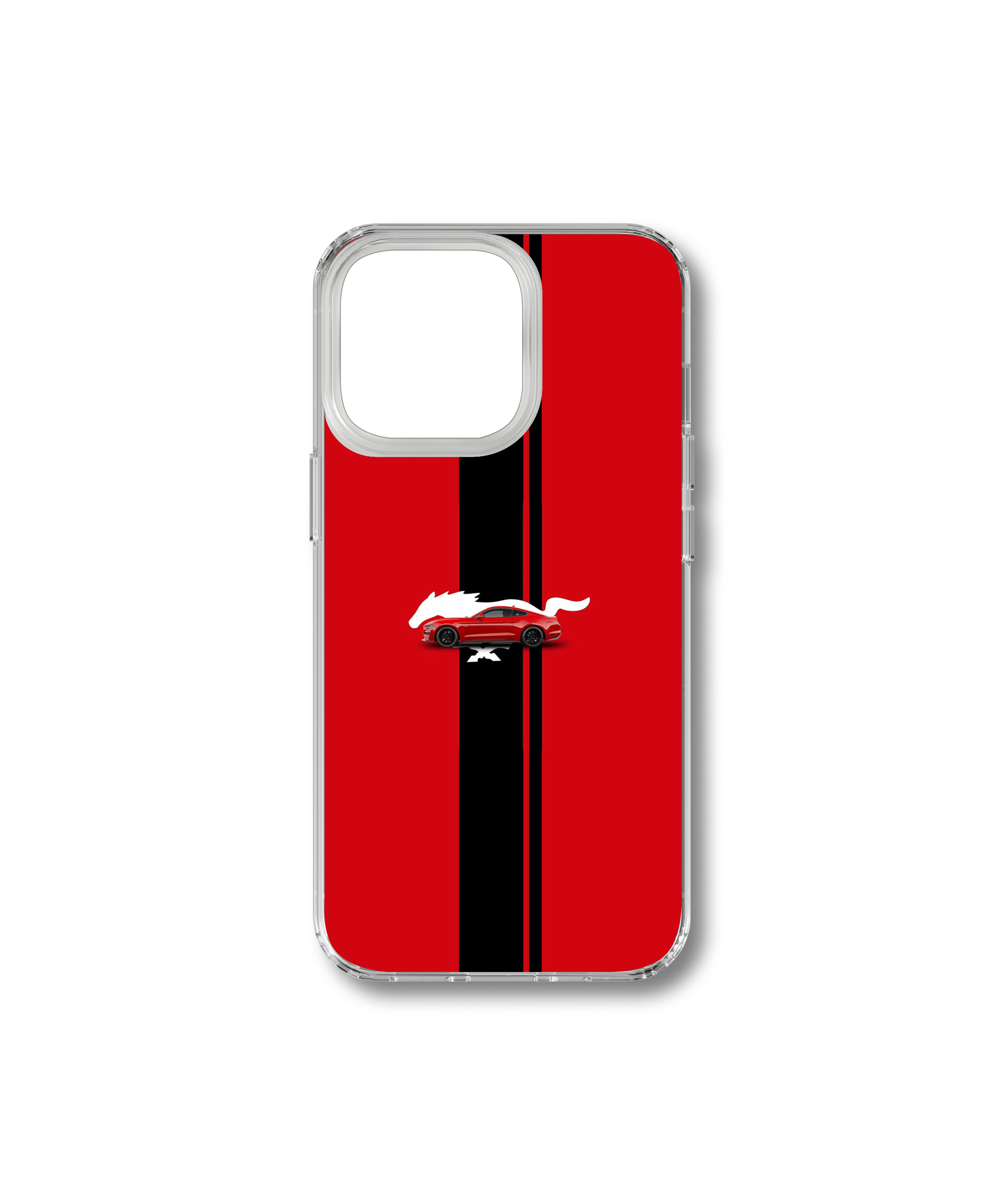 Mustang Red Clear Case