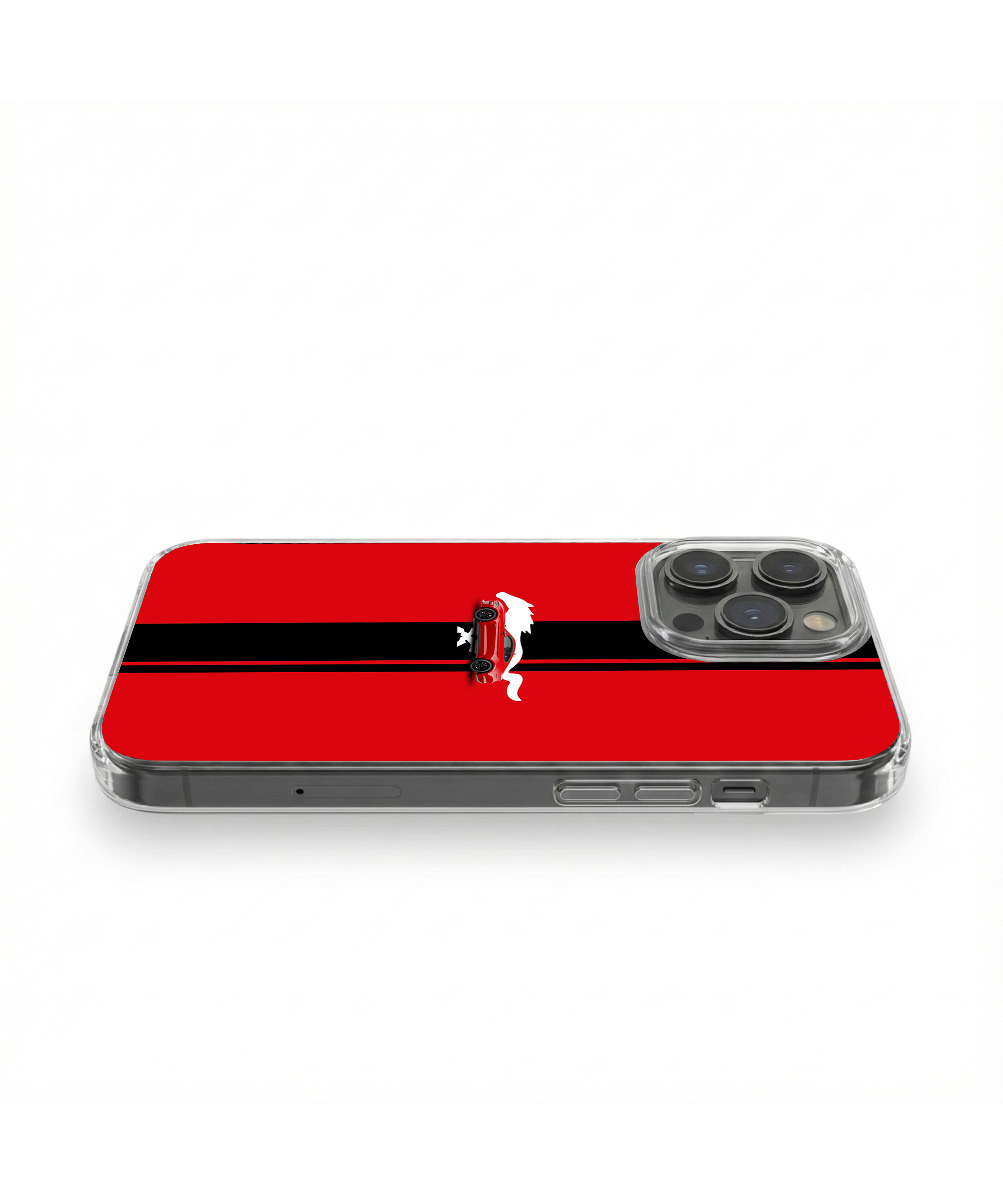 Mustang Red Clear Case