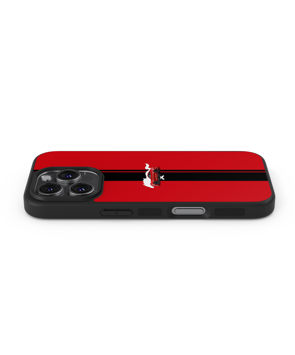 Mustang Red Glass Case